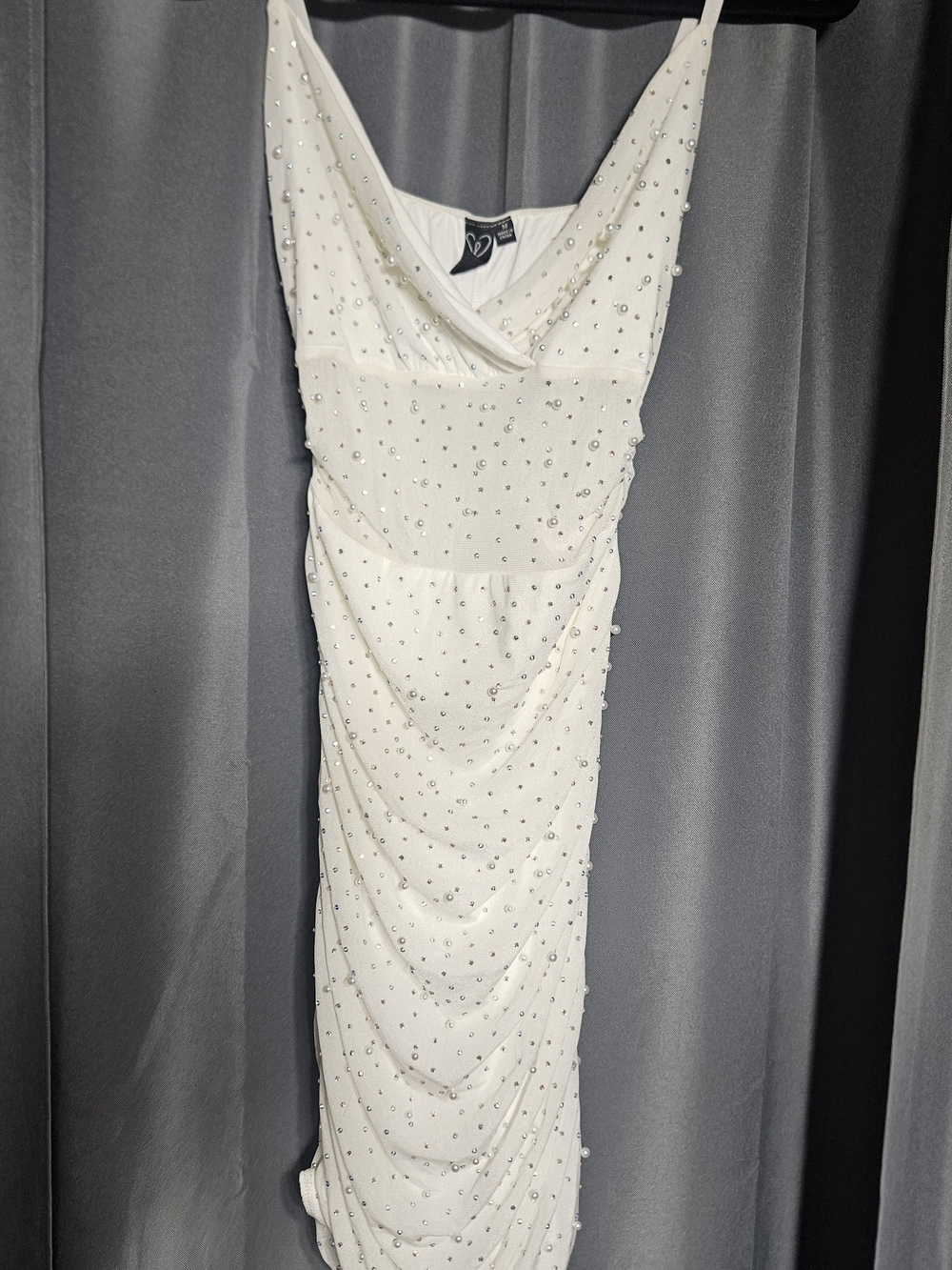White Fitted Dress Size M